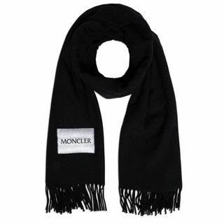 モンクレール(MONCLER)の送料無料 146 MONCLER ブラック SCIARPA ウール マフラー 3C00012 595MA 男女兼用(マフラー/ショール)