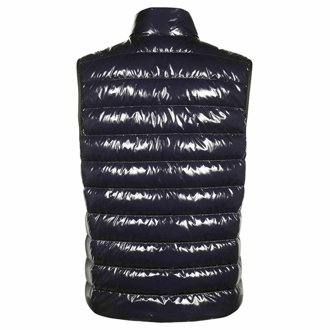 MONCLER(モンクレール)の送料無料 18 MONCLER USEDOM ネイビー ダウンベスト 1A00036 595P7 size 2 メンズのジャケット/アウター(ダウンベスト)の商品写真