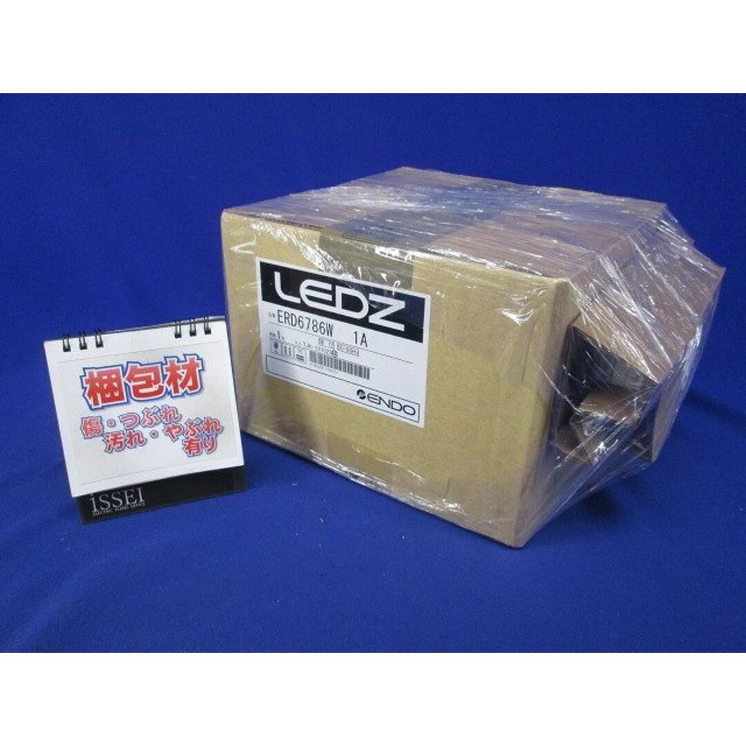 LEDダウンライト 電球色 電源セット販売 ERD6786W+RX361NA インテリア/住まい/日用品のライト/照明/LED(その他)の商品写真