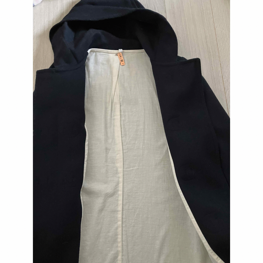 MUJI (無印良品)(ムジルシリョウヒン)のダッフルコート　L 紺色 レディースのジャケット/アウター(ダッフルコート)の商品写真