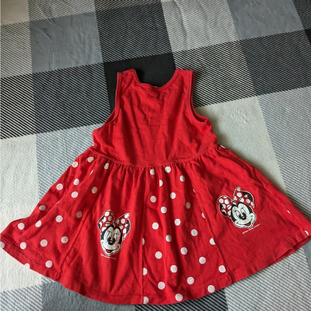 Disney(ディズニー)のディズニー ワンピース 120 ミニー キッズ/ベビー/マタニティのキッズ服女の子用(90cm~)(ワンピース)の商品写真