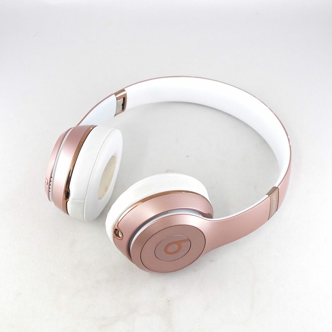 スマホ/家電/カメラBeats by Dr.Dre Solo 3 wireless ワイヤレスヘッドホン USED品 MX442PA/A マイク W1チップ搭載 ローズゴールド ビーツ 完動品 S V9526