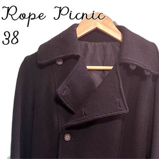 Rope' Picnic - ロペピクニック 38 黒 コート ジャケット Pコートレトロ  制服 JK 