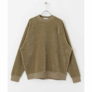 センスオブプレイスバイアーバンリサーチ(SENSE OF PLACE by URBAN RESEARCH)の【BEIGE】カットコーデュロイラグランスウェットシャツ(スウェット)