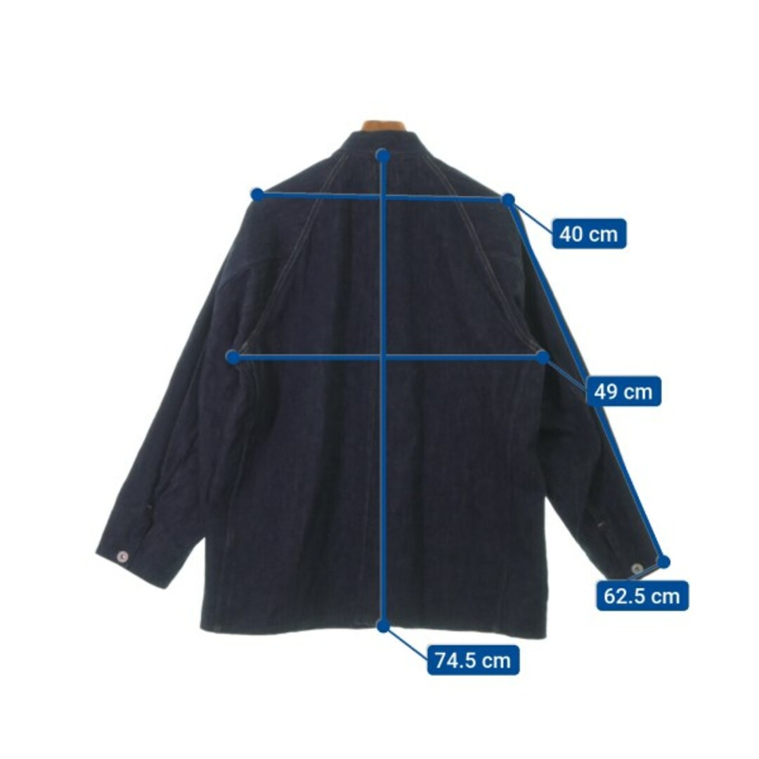 COMOLI(コモリ)のCOMOLI コモリ カバーオール 1(S位) 紺 【古着】【中古】 メンズのジャケット/アウター(カバーオール)の商品写真
