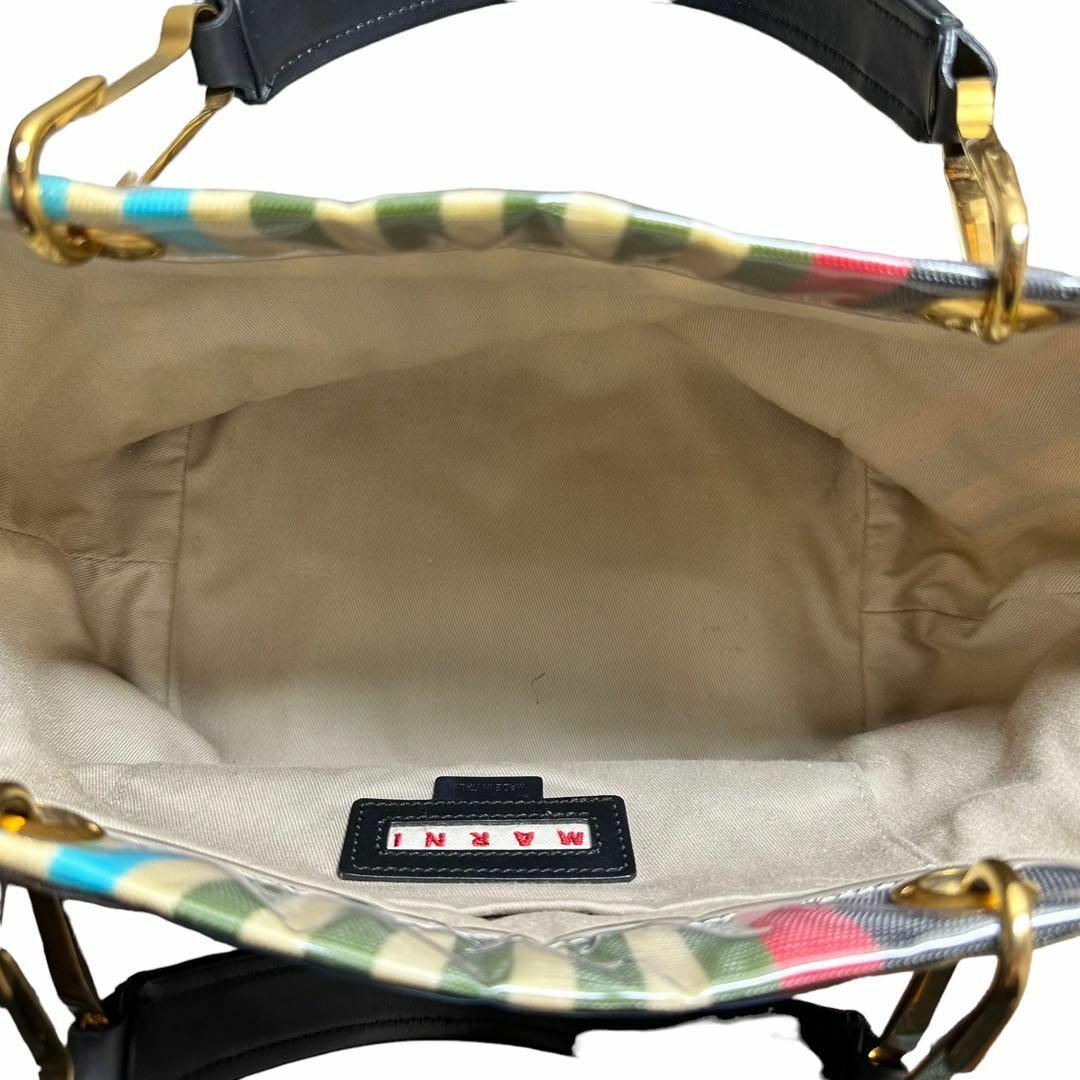 Marni(マルニ)のMARNI グロッシーグリップ　トートバッグ　マルチカラー レディースのバッグ(トートバッグ)の商品写真