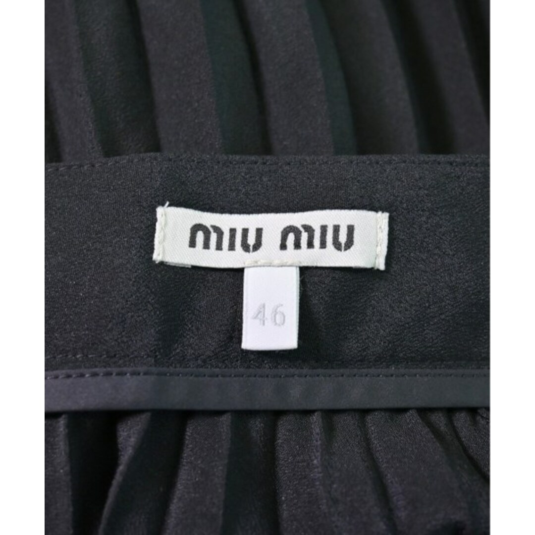 miumiu(ミュウミュウ)のMiu Miu ミュウミュウ ロング・マキシ丈スカート 46(XL位) 黒 【古着】【中古】 レディースのスカート(ロングスカート)の商品写真