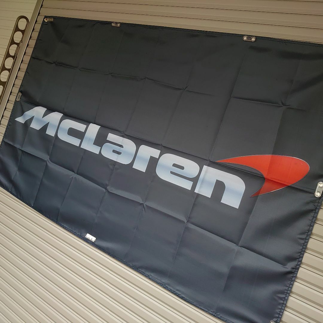 マクラーレン　フラッグ　P56 　アメリカン雑貨　McLaren　旗 自動車/バイクの自動車(車外アクセサリ)の商品写真