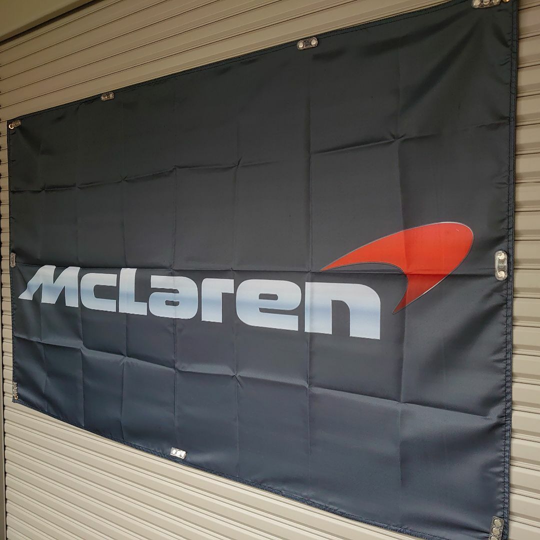 マクラーレン　フラッグ　P56 　アメリカン雑貨　McLaren　旗 自動車/バイクの自動車(車外アクセサリ)の商品写真