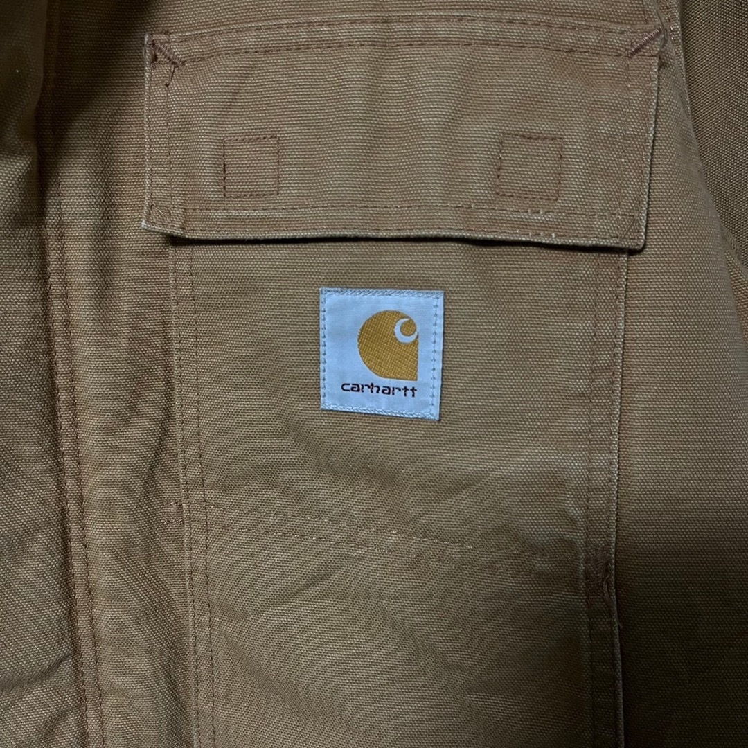 carhartt カーハート ダックジャケット L 刺繍ロゴ 企業ロゴ USA