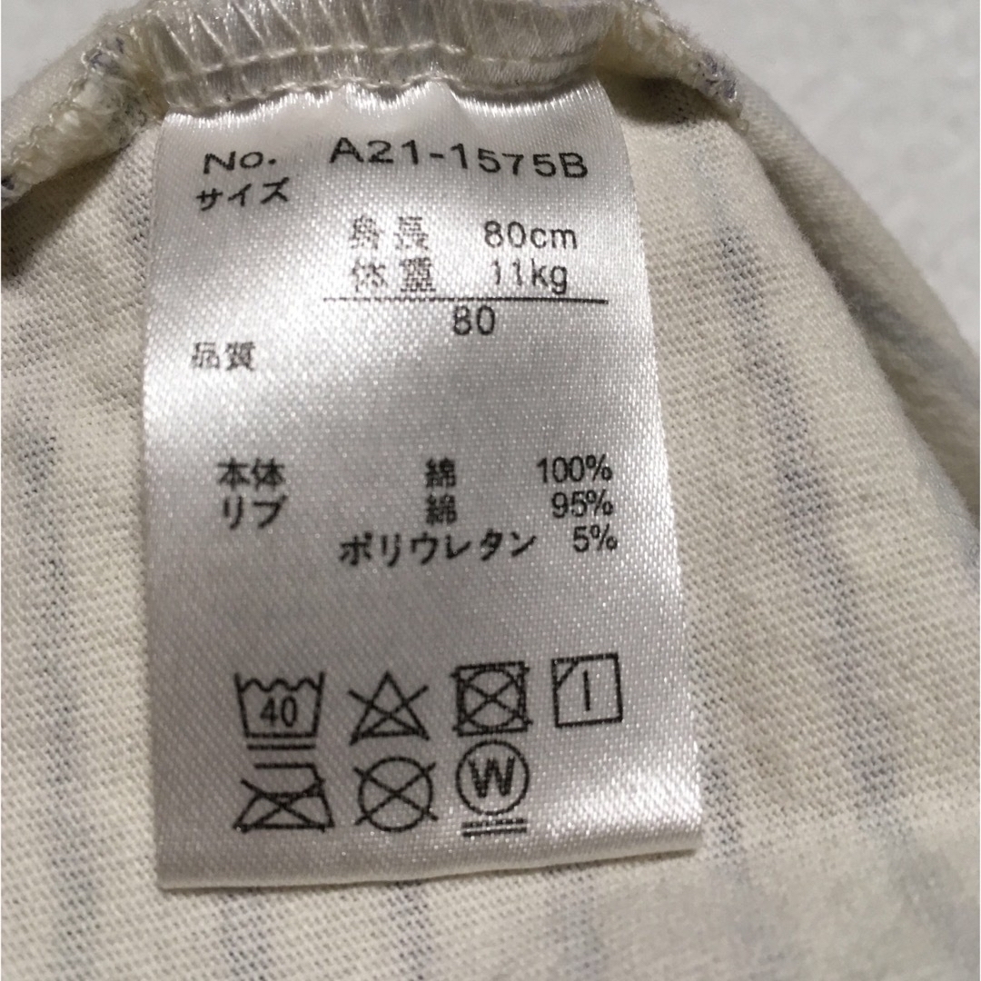 春にちょうどいい サイズ80 長袖Tシャツ ちょっと厚手の生地　富士山柄 エンタメ/ホビーのエンタメ その他(その他)の商品写真