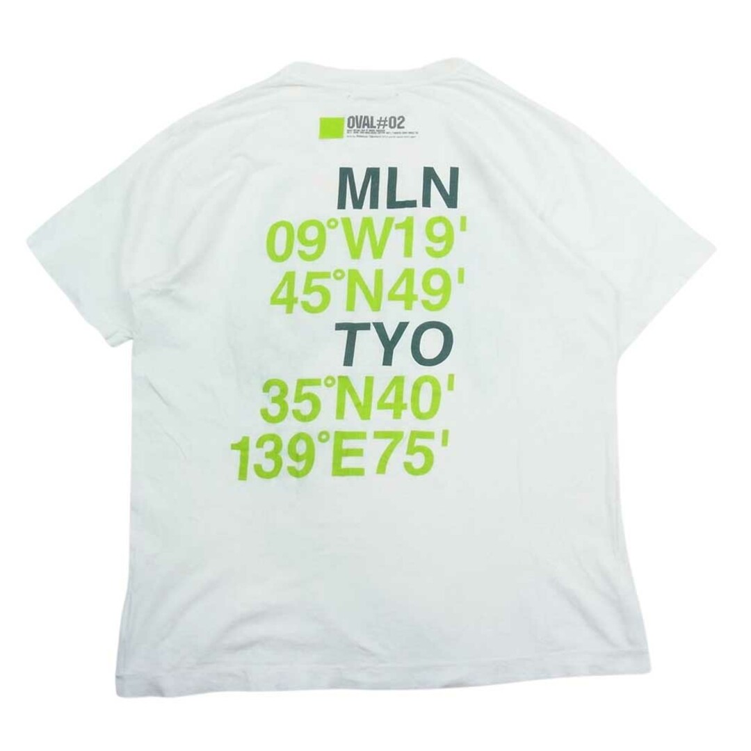 ISSEY MIYAKE(イッセイミヤケ)のISSEY MIYAKE イッセイミヤケ Ｔシャツ ME92JK002 バック プリント 半袖 Tシャツ ホワイト系 ライトグリーン系 F【中古】 メンズのトップス(シャツ)の商品写真