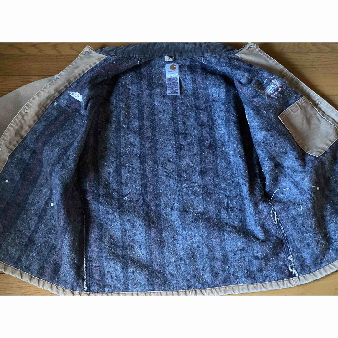 カーハート デトロイトジャケット 90s ヴィンテージ ボロ 企業刺繍 カーハート デトロイトジャケット 90s ヴィンテージ ボロ 企業刺繍