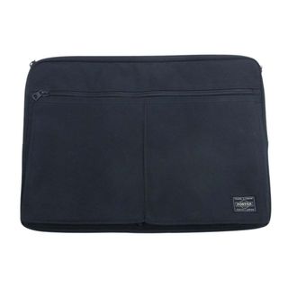 ポーター(PORTER)のPORTER ポーター ドキュメントケース タブレットケース マルチケース ポーチ ブラック系【中古】(ハンドバッグ)