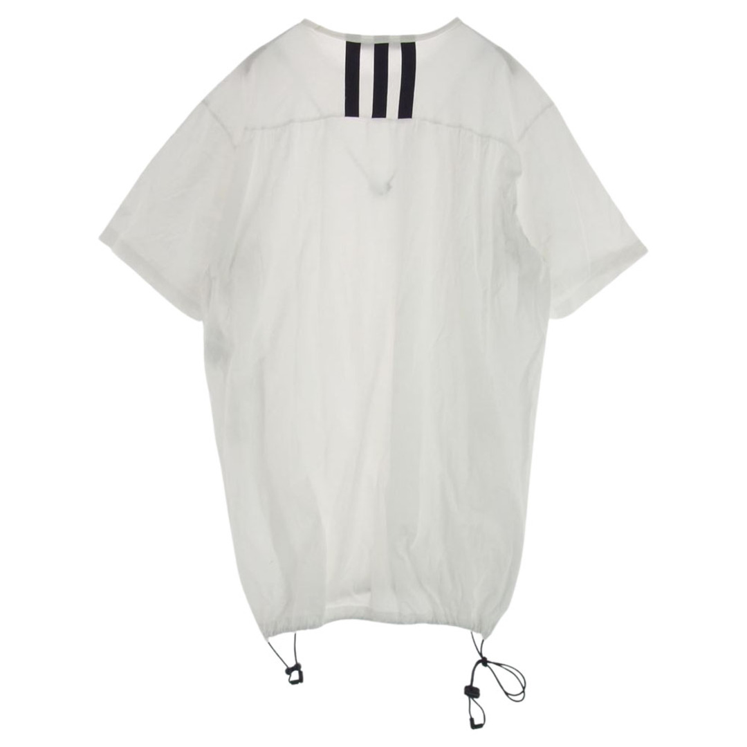 Y-3 Yohji Yamamoto ワイスリー ヨウジヤマモト Ｔシャツ DY7180 Drrawstring Long Tee ドローストリング ロング Tシャツ ホワイト系 S【中古】 レディースのトップス(シャツ/ブラウス(半袖/袖なし))の商品写真