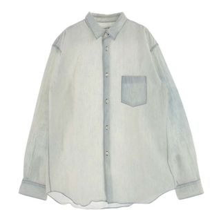 コムデギャルソン(COMME des GARCONS)のCOMME des GARCONS コムデギャルソン 長袖シャツ SHIRT W26089 日本製 ブリーチ コットン 長袖 シャツ ホワイト系 M【中古】(シャツ)