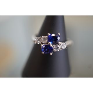 高品質.ダイア指輪 モアサナイト 1.0ct リング プラチナ pt950 19