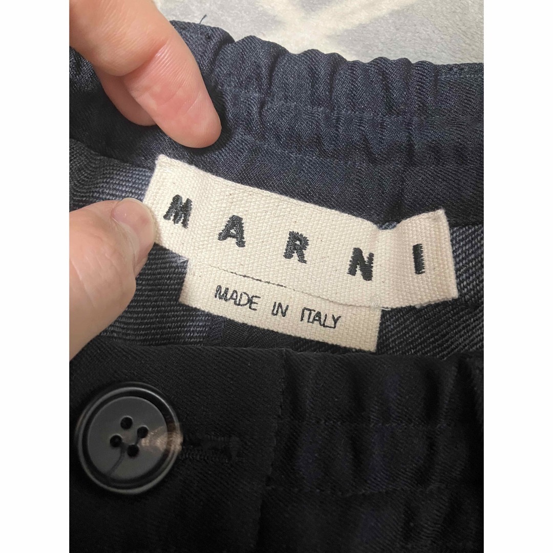 MARNI 18AW ウールワイドイージースラックスパンツ約76ｃｍもも幅