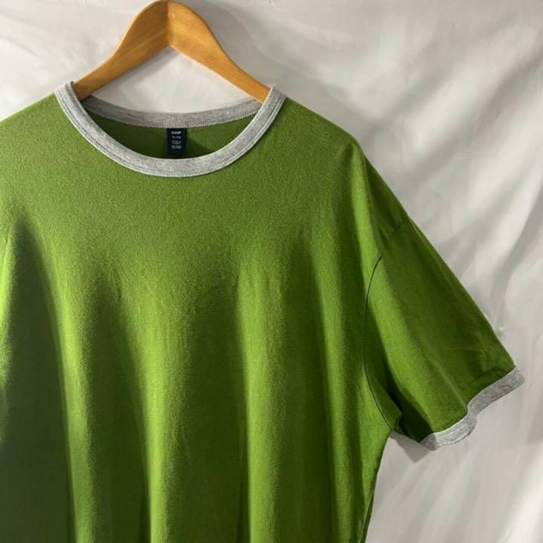 GAP(ギャップ)のold GAP グリーン リンガー Tシャツ メンズのトップス(Tシャツ/カットソー(半袖/袖なし))の商品写真