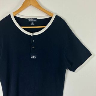 ポロラルフローレン(POLO RALPH LAUREN)の90s polo Ralph Lauren ヘンリーネック リンガー Tシャツ(Tシャツ/カットソー(半袖/袖なし))