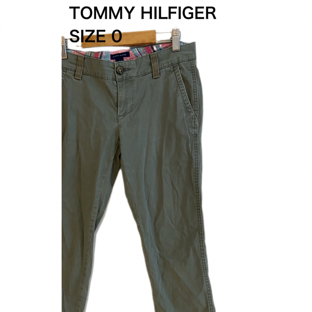 TOMMY HILFIGER(トミーヒルフィガー)のTOMMY HILFIGERトミーヒルフィガー チノパン ワークパンツ サイズ0 レディースのパンツ(チノパン)の商品写真