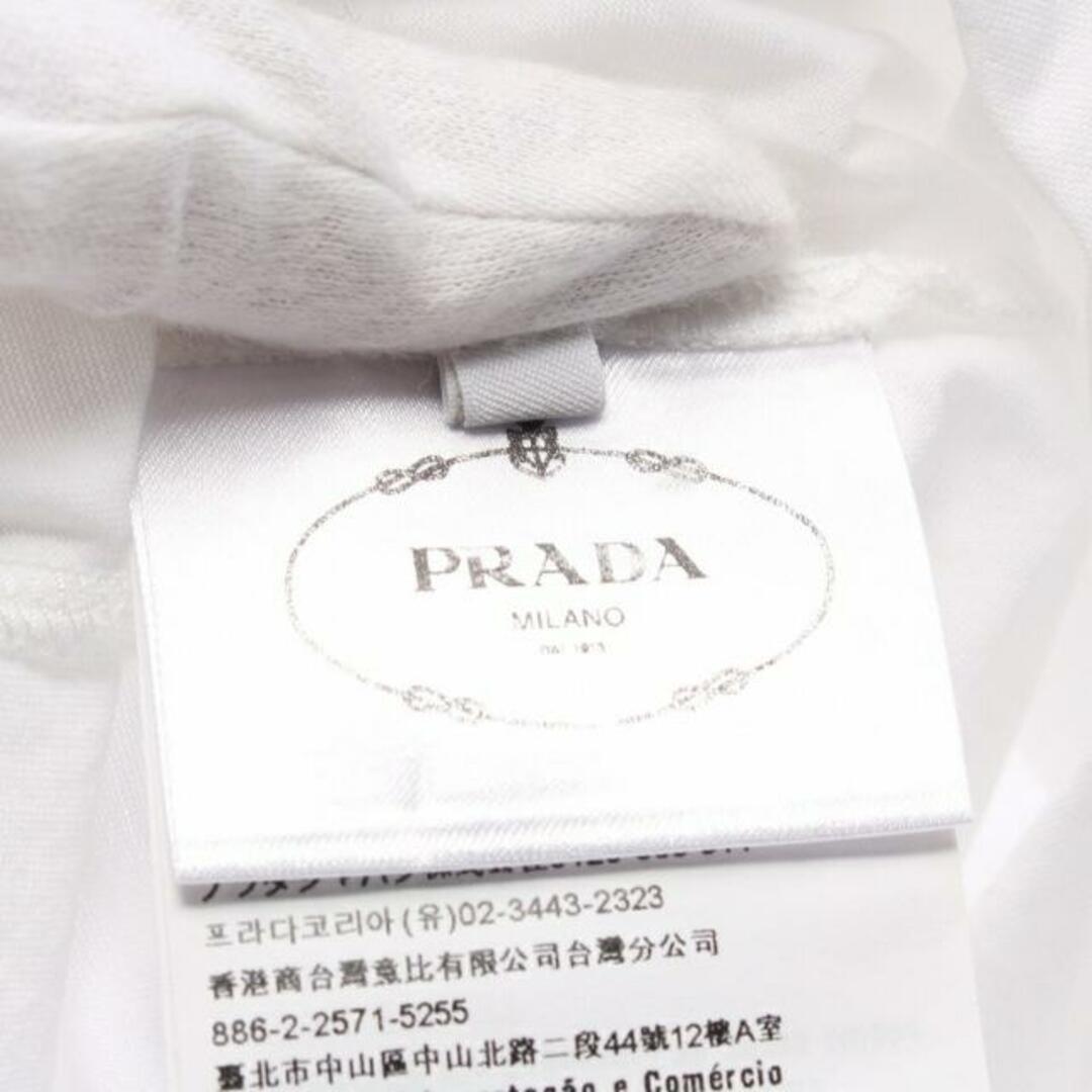 PRADA(プラダ)の Tシャツ クルーネック ロゴプリント コットン ホワイト レディースのトップス(Tシャツ(半袖/袖なし))の商品写真