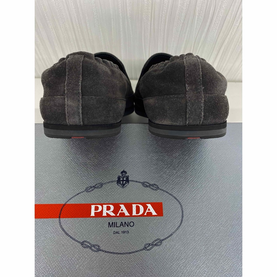 ファッションPRADA プラダ 革靴 グレー メンズ サイズ7 - 靴