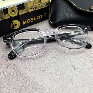 モスコット(MOSCOT)のモスコット (MOSCOT) 44 レムトッシュ 眼鏡 メガネ ブラック クリア(サングラス/メガネ)