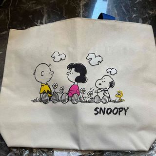 スヌーピー(SNOOPY)のスヌーピー麻風ランチバッグ（トートバッグ）(キャラクターグッズ)