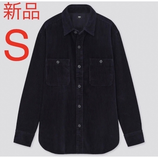 ユニクロ(UNIQLO)の新品　ユニクロ　オーバーシャツジャケット　Sサイズ　65ブルー(シャツ)