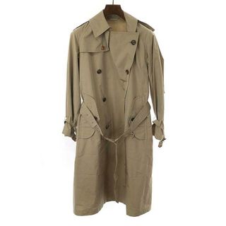 AURALEE オーラリー 20SS FINX POLYESTER BIG TRENCH COAT ビッグトレンチコート ベージュ 0(トレンチコート)