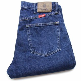 ラングラー(Wrangler)の00s メキシコ製 Wranglerラングラー デニムパンツ w34 L30★SDP2286 オールド ジーンズ ストレート ワイド ルーズ 濃紺(デニム/ジーンズ)