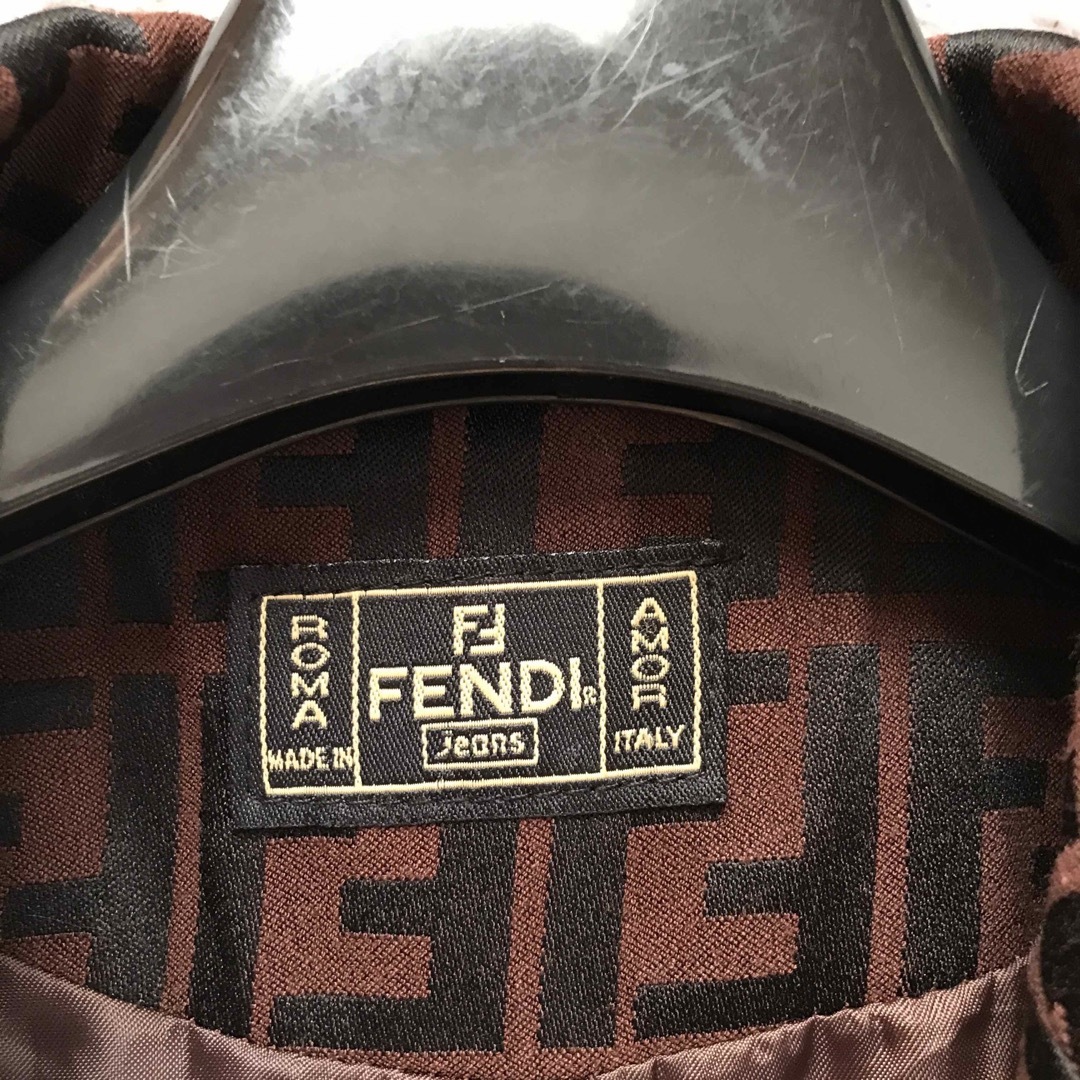 FENDI - 【ヴィンテージ】【人気】FENDIロングコート 総ズッカ柄