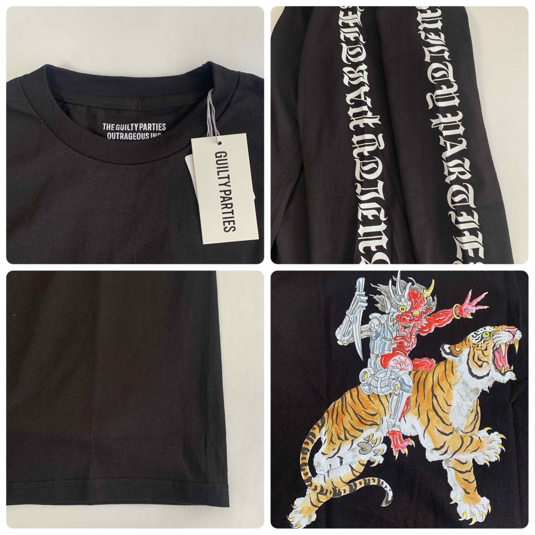 WACKO MARIA - 黒L【WACKOMARIA】メカ鬼虎TIMLEHI L/S/新品タグ WACKO MARIA - 黒L【WACKOMARIA】メカ鬼虎TIMLEHI L/S/新品タグ