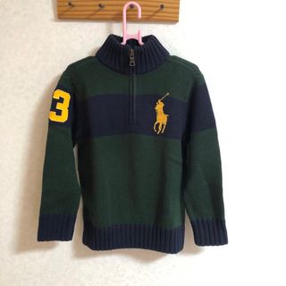 ポロラルフローレン(POLO RALPH LAUREN)のポロラルフローレン  クォータージップニット新品110(ニット)