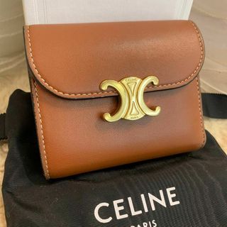 celine - ※美品※CELINE セリーヌ サークルロゴ 折り財布 オレンジの