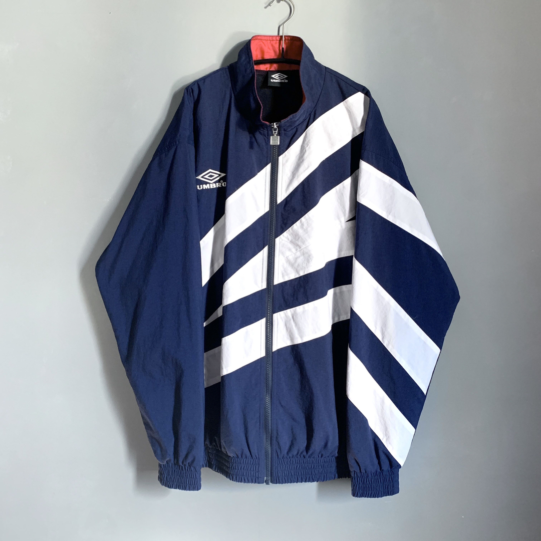 UMBRO - UMBRO アンブロ 90s 00s ネイビー ナイロントラックジャケット ...