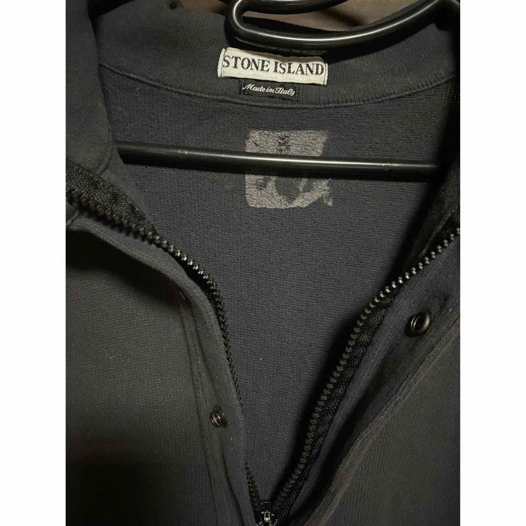 STONE ISLAND 98aw 墨黒 ハーフジップスウェット 90s STONE ISLAND 98aw 墨黒 ハーフジップスウェット 90s