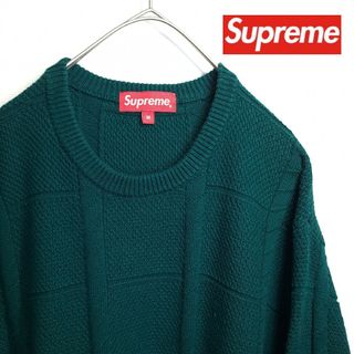 シュプリーム(Supreme)の【人気/希少カラー】Supreme/シュプリーム ニット セーター グリーン M(ニット/セーター)