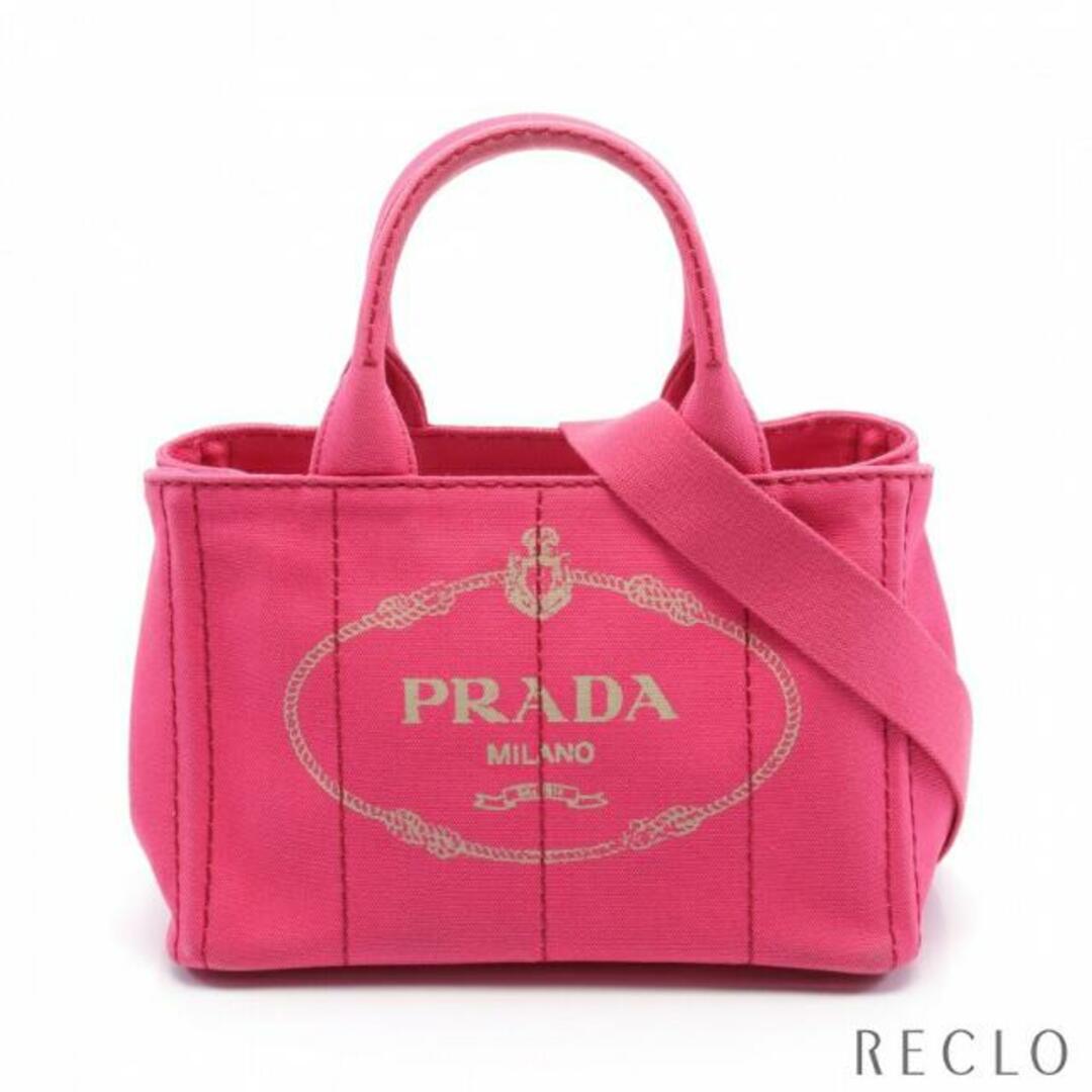 PRADA - CANAPA カナパ ハンドバッグ トートバッグ キャンバス ピンク