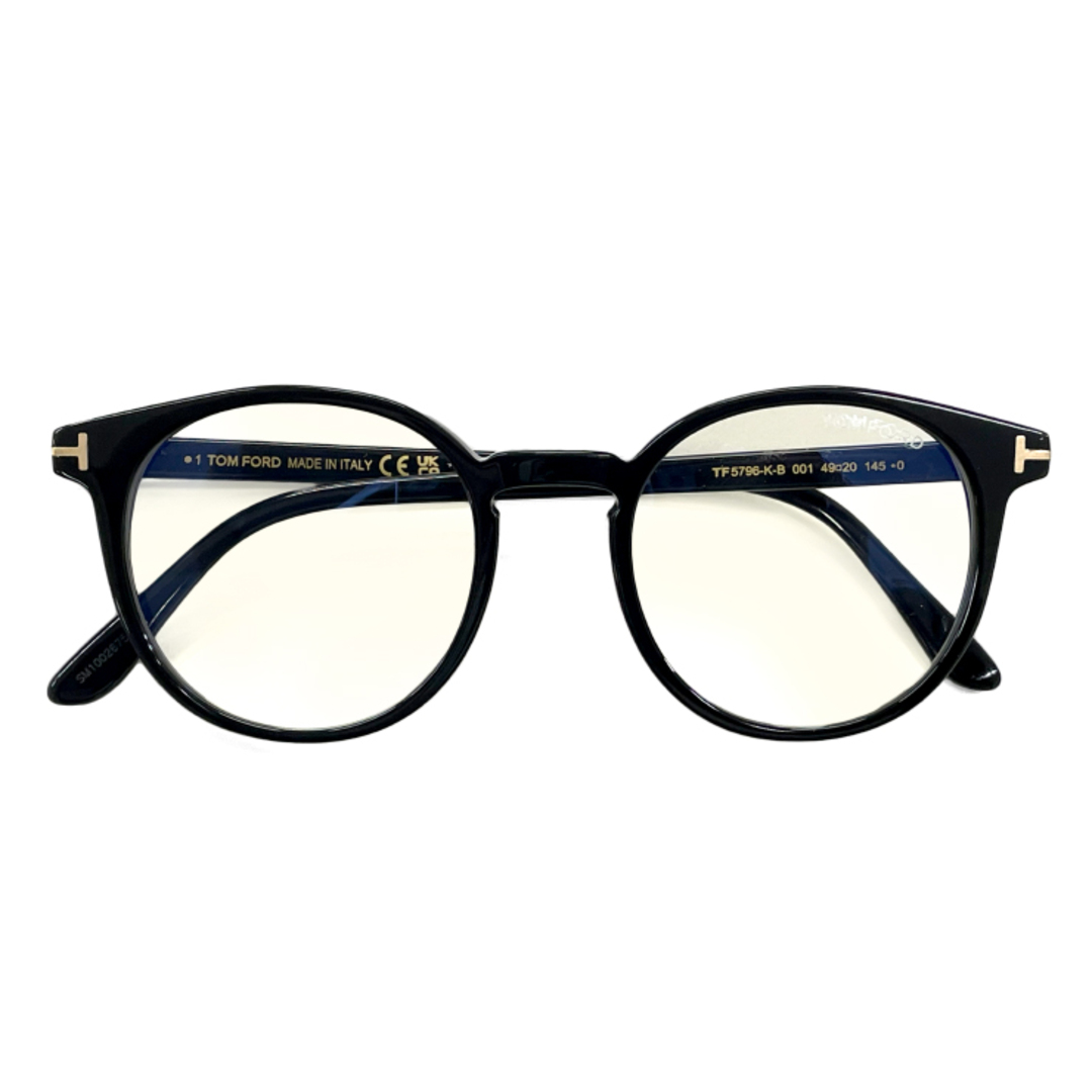 TOM FORD(トムフォード)の【新品】 トムフォード FT5796-K-B 001 ブルーライトカット レンズ 伊達メガネ 度なし クリア サングラス メンズ レディース ユニセックス モデル TOM FORD tomford TF5796-K-B FT5796KB TF5796KB FT5796-K-B/V ボストン 型 uvカット 黒縁 黒ぶち フレーム メンズのファッション小物(サングラス/メガネ)の商品写真