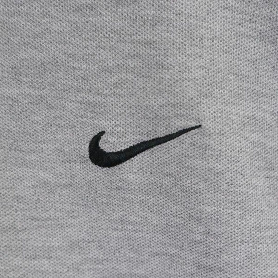 NIKE(ナイキ)のナイキ 90s 00s 白タグ オールド 長袖 ポロシャツ グレー NIKE メンズ 古着 【231121】 メール便可 メンズのトップス(ポロシャツ)の商品写真