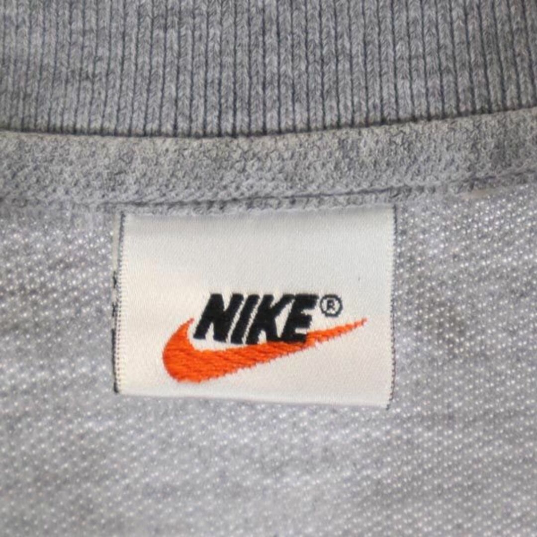 NIKE(ナイキ)のナイキ 90s 00s 白タグ オールド 長袖 ポロシャツ グレー NIKE メンズ 古着 【231121】 メール便可 メンズのトップス(ポロシャツ)の商品写真