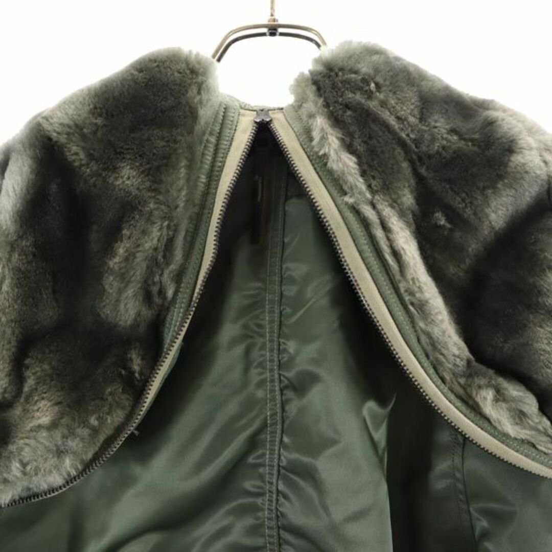 ALPHA INDUSTRIES(アルファインダストリーズ)のアルファインダストリーズ N-2B フライトジャケット M カーキ系 ALPHA INDUSTRIES INC 中綿 フード メンズ 古着 【231121】 メンズのジャケット/アウター(フライトジャケット)の商品写真