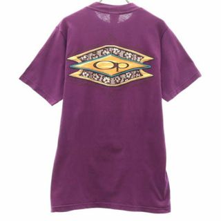 オーシャンパシフィック(OCEAN PACIFIC)のオーシャンパシフィック バックロゴ プリント 半袖 Tシャツ L パープル OCEAN PACIFIC メンズ 古着 【231121】 メール便可(Tシャツ/カットソー(半袖/袖なし))