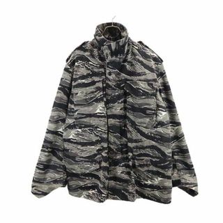 アルファインダストリーズ(ALPHA INDUSTRIES)のアルファインダストリーズ USA製 カモフラージュ柄 フィールドジャケット M グレー系 ALPHA INDUSTRIES INC ミリタリー メンズ 古着 【231121】(その他)