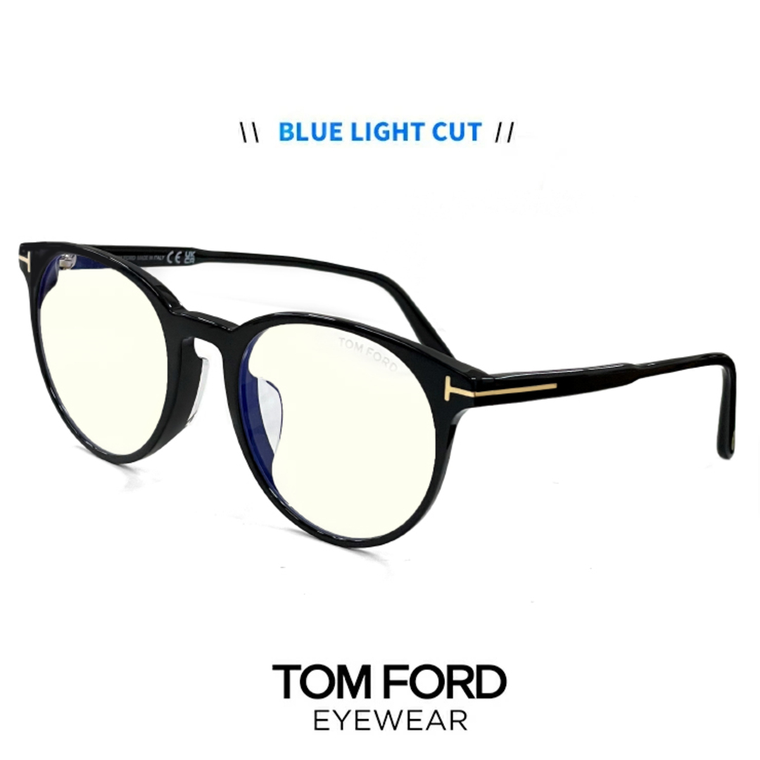 TOM FORD(トムフォード)の【新品】 トムフォード FT5695-F-B 001 ブルーライトカット レンズ 伊達メガネ 度なし クリア サングラス メンズ レディース ユニセックス モデル TOM FORD tomford TF5695-F-B FT5695FB TF5695FB FT5695-F-B/V ボストン 型 uvカット 黒縁 黒ぶち フレーム メンズのファッション小物(サングラス/メガネ)の商品写真