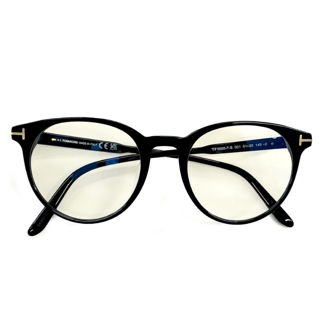 TOM FORD(トムフォード)の【新品】 トムフォード FT5695-F-B 001 ブルーライトカット レンズ 伊達メガネ 度なし クリア サングラス メンズ レディース ユニセックス モデル TOM FORD tomford TF5695-F-B FT5695FB TF5695FB FT5695-F-B/V ボストン 型 uvカット 黒縁 黒ぶち フレーム メンズのファッション小物(サングラス/メガネ)の商品写真