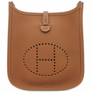 未使用 展示品 エルメス HERMES エブリン GM ショルダー バッグ クシュベル エプソン ゴールド □E刻印 ブラウン ゴールド 金具 VLP 90212117