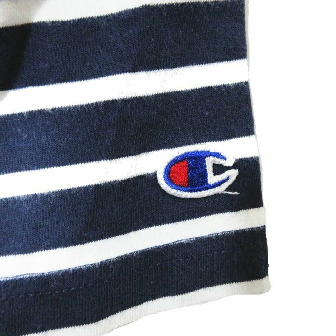 Champion(チャンピオン)のチャンピオン CHAMPION Tシャツ カットソー ボーダー クルーネック L メンズのトップス(Tシャツ/カットソー(半袖/袖なし))の商品写真